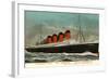 Ocean Liner RMS Mauretania-null-Framed Art Print