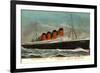 Ocean Liner RMS Mauretania-null-Framed Art Print