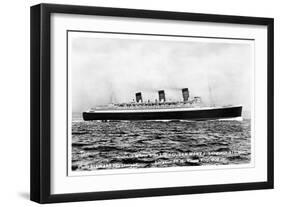 Ocean Liner RMS Queen Mary, 20th Century-null-Framed Giclee Print