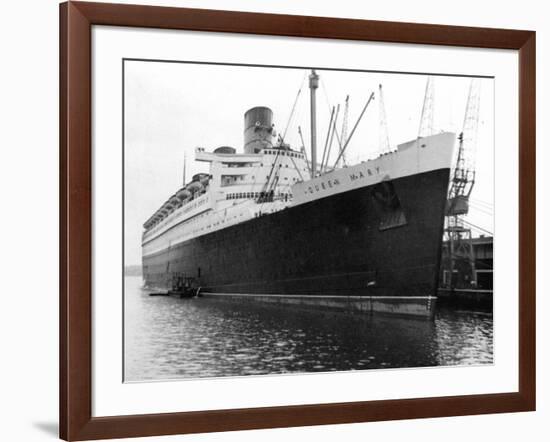 Ocean Liner RMS Queen Mary, 20th Century-null-Framed Giclee Print