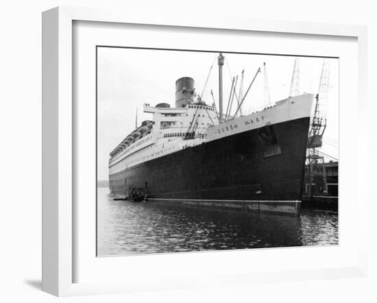 Ocean Liner RMS Queen Mary, 20th Century-null-Framed Giclee Print