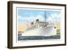 Ocean Liner SS Monterey-null-Framed Art Print