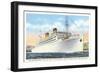 Ocean Liner SS Monterey-null-Framed Art Print