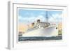 Ocean Liner SS Monterey-null-Framed Art Print