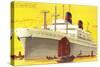 Ocean Liner SS President Wilson-null-Stretched Canvas