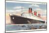 Ocean Liner SS Queen Mary-null-Mounted Art Print