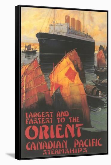 Ocean Liner to Far East-null-Framed Stretched Canvas