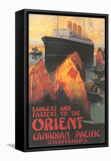 Ocean Liner to Far East-null-Framed Stretched Canvas