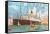 Ocean Liner White Star Line Arabic-null-Framed Stretched Canvas