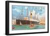 Ocean Liner White Star Line Arabic-null-Framed Art Print