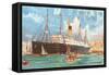 Ocean Liner White Star Line Arabic-null-Framed Stretched Canvas