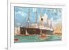 Ocean Liner White Star Line Arabic-null-Framed Premium Giclee Print