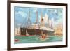 Ocean Liner White Star Line Arabic-null-Framed Premium Giclee Print