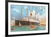 Ocean Liner White Star Line Arabic-null-Framed Premium Giclee Print