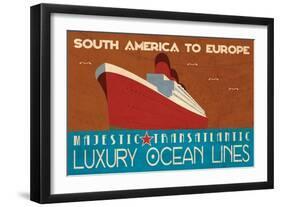 Ocean Liner-Jason Giacopelli-Framed Art Print