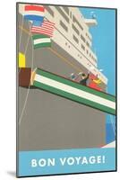 Ocean Liner-Found Image Press-Mounted Giclee Print