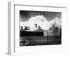 Ocean Liners in New York Port-null-Framed Photographic Print