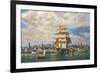 'Ocean Monarch' leaving New York-Roy Cross-Framed Giclee Print