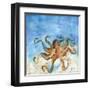 Ocean Octopus-LuAnn Roberto-Framed Art Print