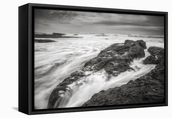 Ocean Painted Seascape No. 6, Mendocino Coast-Vincent James-Framed Stretched Canvas