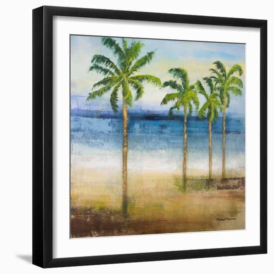 Ocean Palms II-Michael Marcon-Framed Art Print