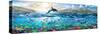 Ocean Panorama-Adrian Chesterman-Stretched Canvas