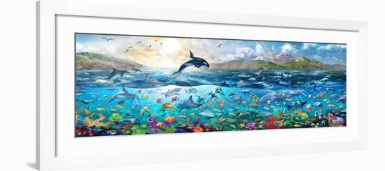 Ocean Panorama-Adrian Chesterman-Framed Premium Giclee Print