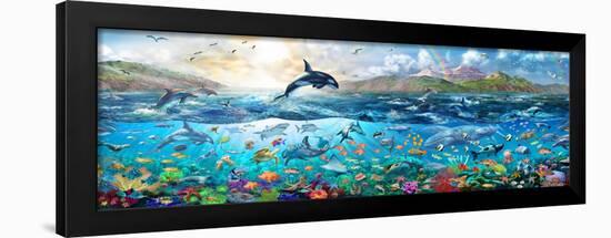 Ocean Panorama-Adrian Chesterman-Framed Art Print