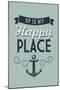 Ocean Park, Maine - OP is My Happy Place-Lantern Press-Mounted Art Print