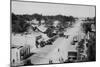 Ocean Park, WA - View of Beach, Old Cars, & People Photograph-Lantern Press-Mounted Art Print