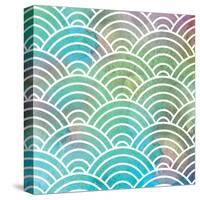 Ocean Pastel Circles-Bee Sturgis-Stretched Canvas