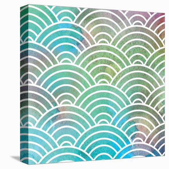 Ocean Pastel Circles-Bee Sturgis-Stretched Canvas