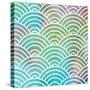 Ocean Pastel Circles-Bee Sturgis-Stretched Canvas