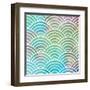 Ocean Pastel Circles-Bee Sturgis-Framed Art Print