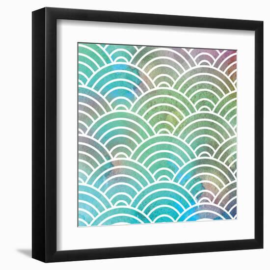 Ocean Pastel Circles-Bee Sturgis-Framed Art Print