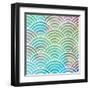 Ocean Pastel Circles-Bee Sturgis-Framed Art Print