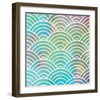 Ocean Pastel Circles-Bee Sturgis-Framed Art Print