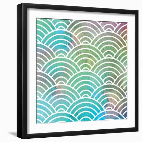 Ocean Pastel Circles-Bee Sturgis-Framed Art Print