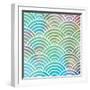 Ocean Pastel Circles-Bee Sturgis-Framed Art Print