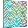 Ocean Pastel Circles-Bee Sturgis-Mounted Art Print