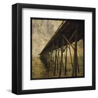 Ocean Pier No. 1-John W^ Golden-Framed Art Print