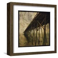 Ocean Pier No. 1-John W^ Golden-Framed Art Print