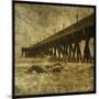 Ocean Pier No. 2-John Golden-Mounted Giclee Print