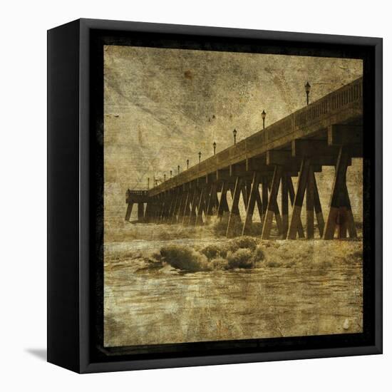 Ocean Pier No. 2-John W Golden-Framed Stretched Canvas