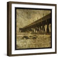 Ocean Pier No. 2-John W Golden-Framed Giclee Print