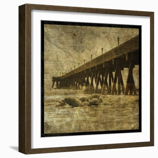 Ocean Pier No. 2-John W Golden-Framed Giclee Print