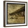 Ocean Pier No. 2-John W Golden-Framed Giclee Print