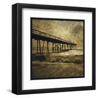 Ocean Pier No. 3-John W^ Golden-Framed Art Print