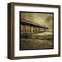 Ocean Pier No. 3-John W^ Golden-Framed Art Print