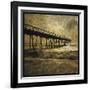 Ocean Pier No. 3-John W Golden-Framed Premium Giclee Print